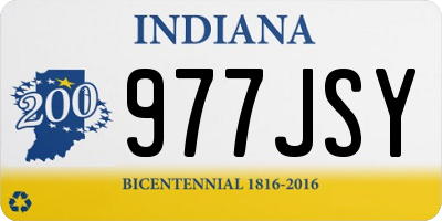 IN license plate 977JSY