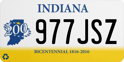 IN license plate 977JSZ