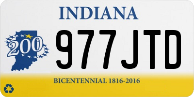 IN license plate 977JTD