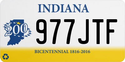 IN license plate 977JTF