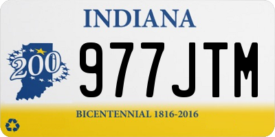 IN license plate 977JTM