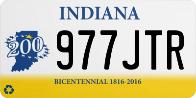 IN license plate 977JTR