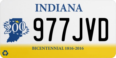 IN license plate 977JVD