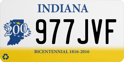 IN license plate 977JVF