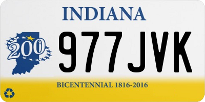 IN license plate 977JVK