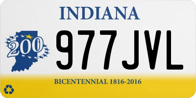 IN license plate 977JVL