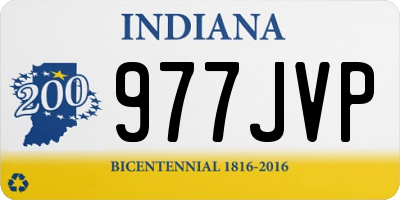 IN license plate 977JVP