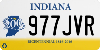 IN license plate 977JVR
