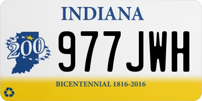IN license plate 977JWH