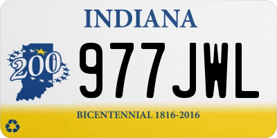 IN license plate 977JWL