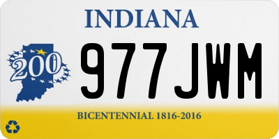 IN license plate 977JWM