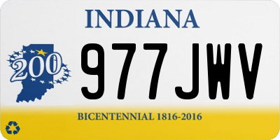 IN license plate 977JWV
