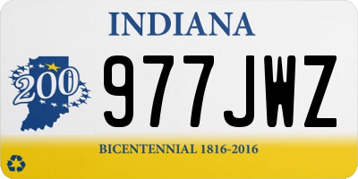 IN license plate 977JWZ
