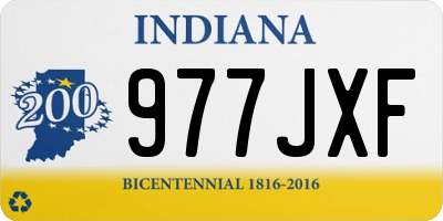 IN license plate 977JXF