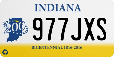 IN license plate 977JXS