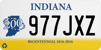 IN license plate 977JXZ