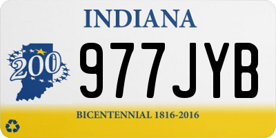 IN license plate 977JYB