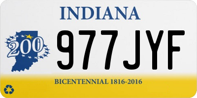 IN license plate 977JYF