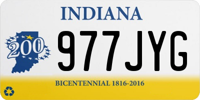 IN license plate 977JYG