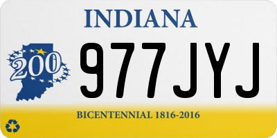 IN license plate 977JYJ