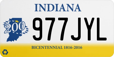 IN license plate 977JYL