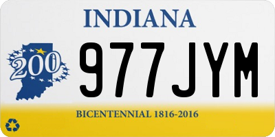 IN license plate 977JYM