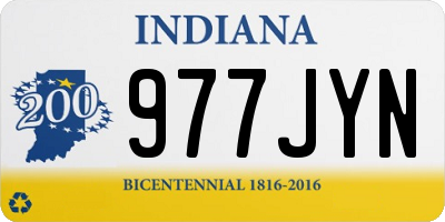 IN license plate 977JYN