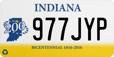 IN license plate 977JYP
