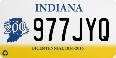IN license plate 977JYQ