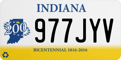 IN license plate 977JYV