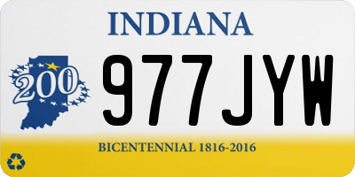 IN license plate 977JYW