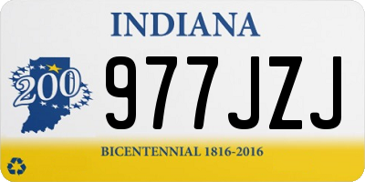 IN license plate 977JZJ