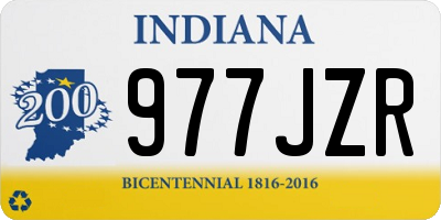 IN license plate 977JZR