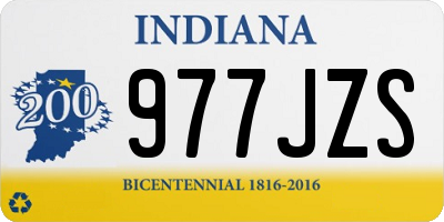 IN license plate 977JZS