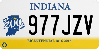IN license plate 977JZV