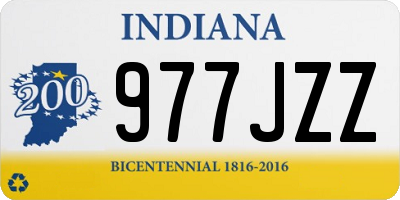 IN license plate 977JZZ