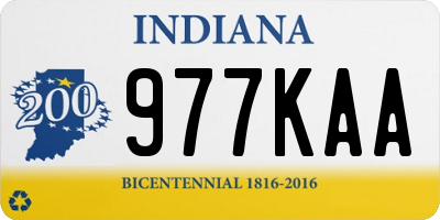 IN license plate 977KAA