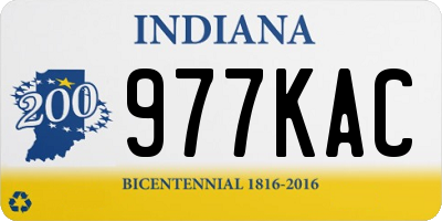 IN license plate 977KAC