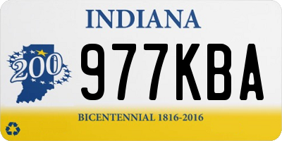 IN license plate 977KBA