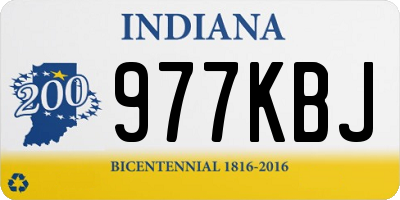 IN license plate 977KBJ