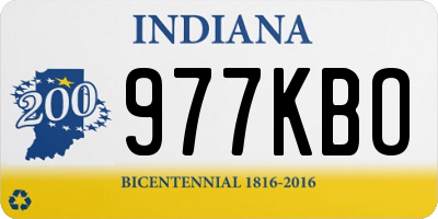 IN license plate 977KBO