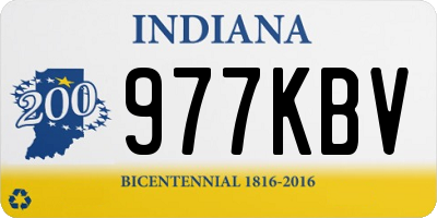 IN license plate 977KBV