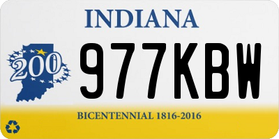IN license plate 977KBW