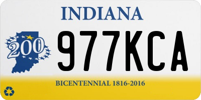 IN license plate 977KCA