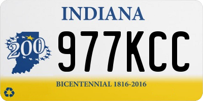 IN license plate 977KCC