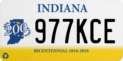 IN license plate 977KCE