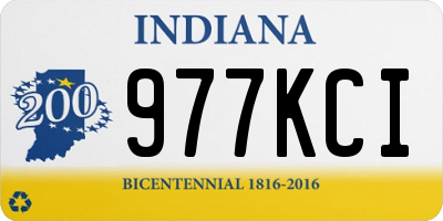 IN license plate 977KCI
