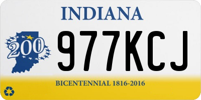 IN license plate 977KCJ