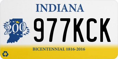 IN license plate 977KCK