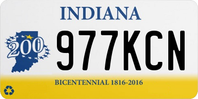 IN license plate 977KCN